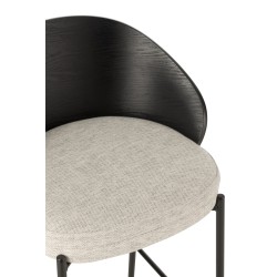Tabouret noir MIRO