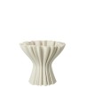 Vase Ondulé en porcelaine 3D  – Blanc