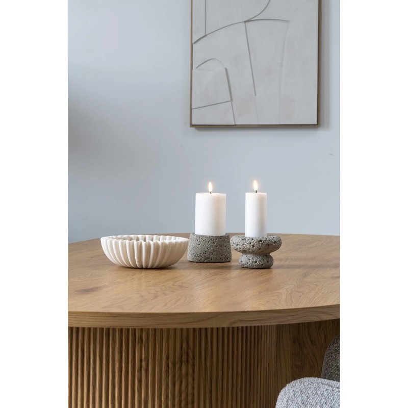 Coupelle décorative plissée -beige OLGA