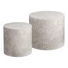 Ensemble tables d'appoint effet marbre