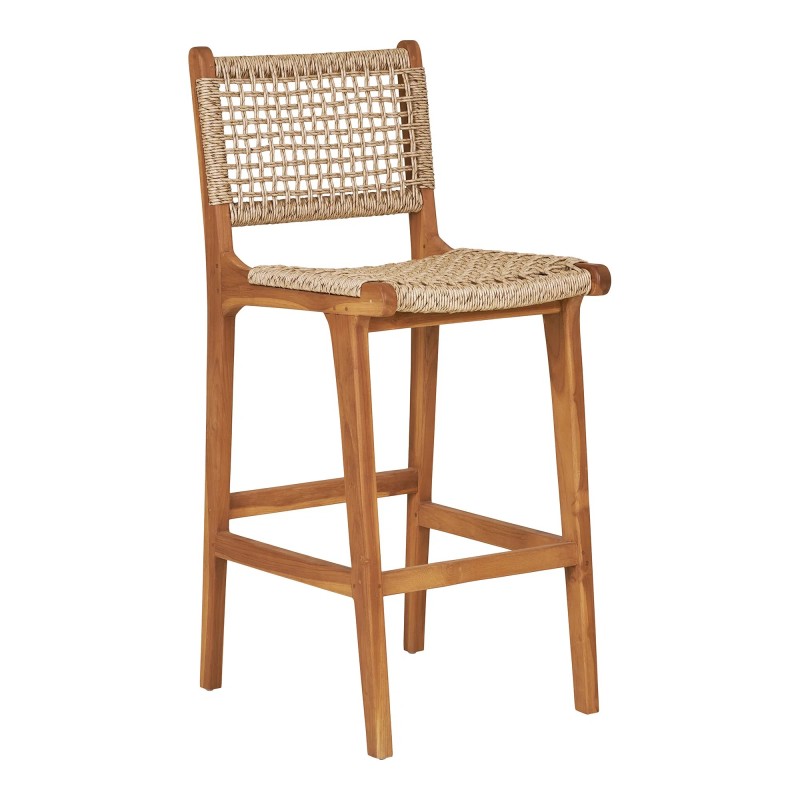 Tabouret haut Teck CAPRI