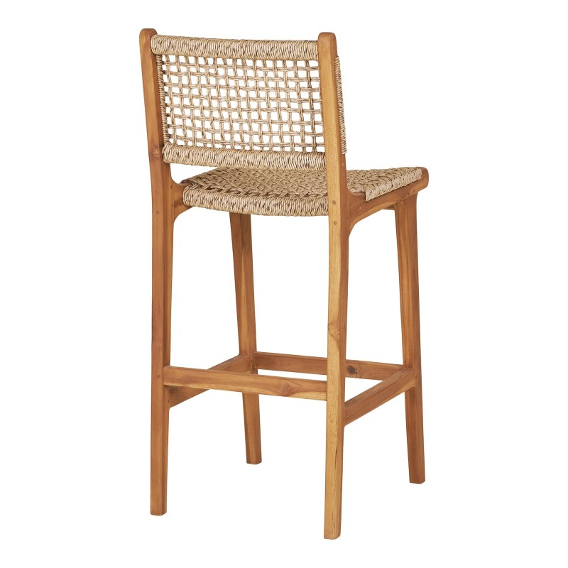 Tabouret haut Teck CAPRI