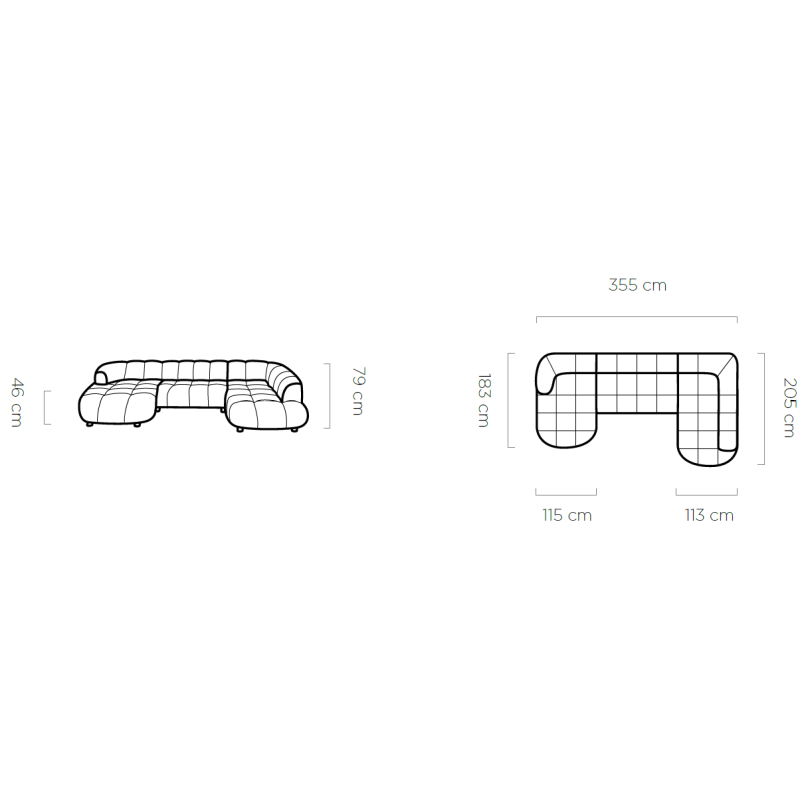 Canapé OPERA XL PERSONNALISABLE