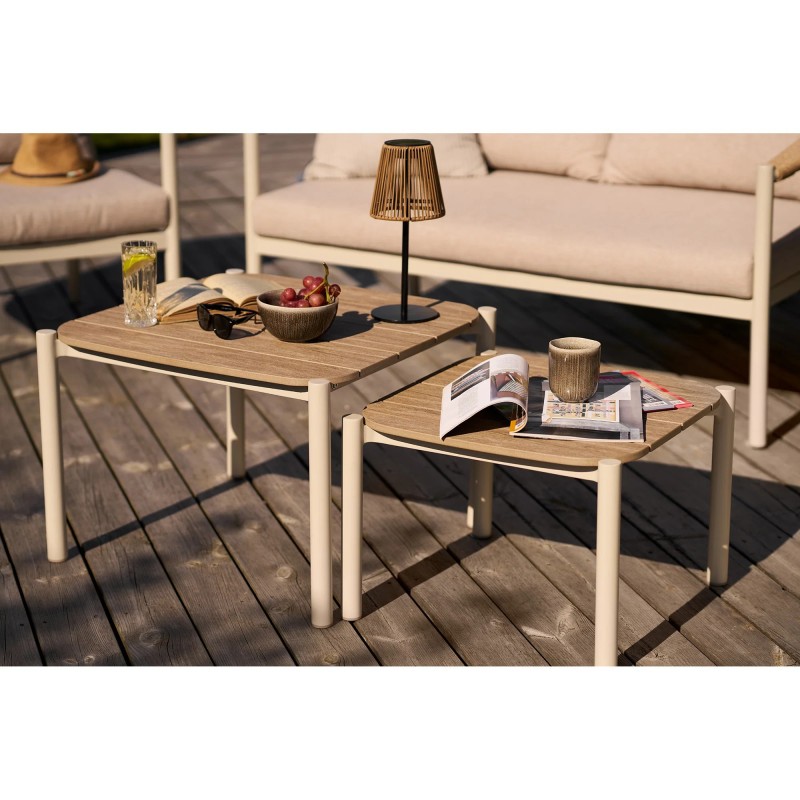 Ensemble salon de jardin et table basse LOUNA