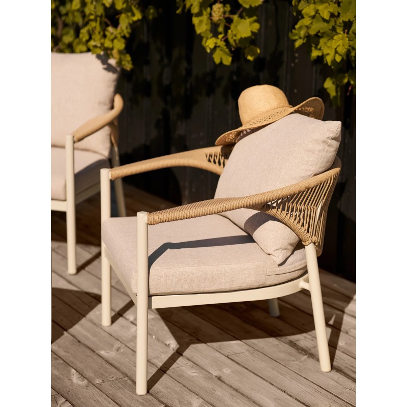 Ensemble salon de jardin et table basse LOUNA