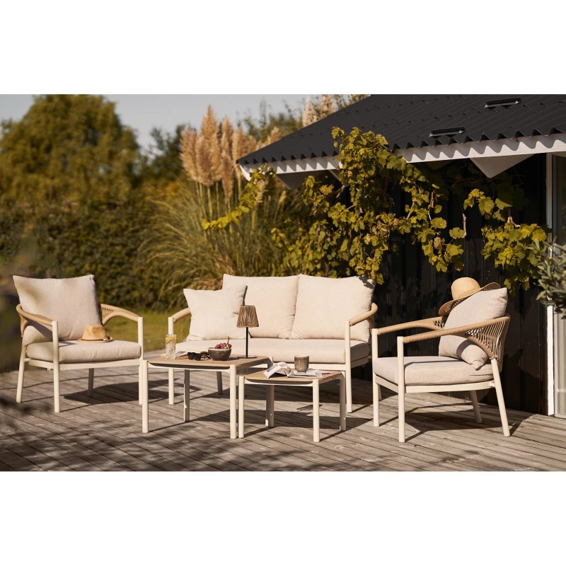 Ensemble salon de jardin et table basse LOUNA