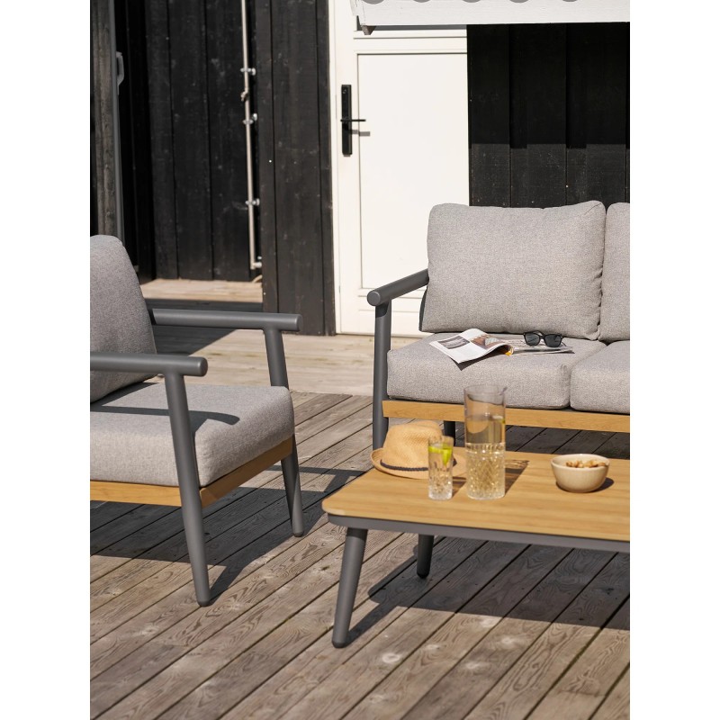 Ensemble salon de jardin et table basse GALET