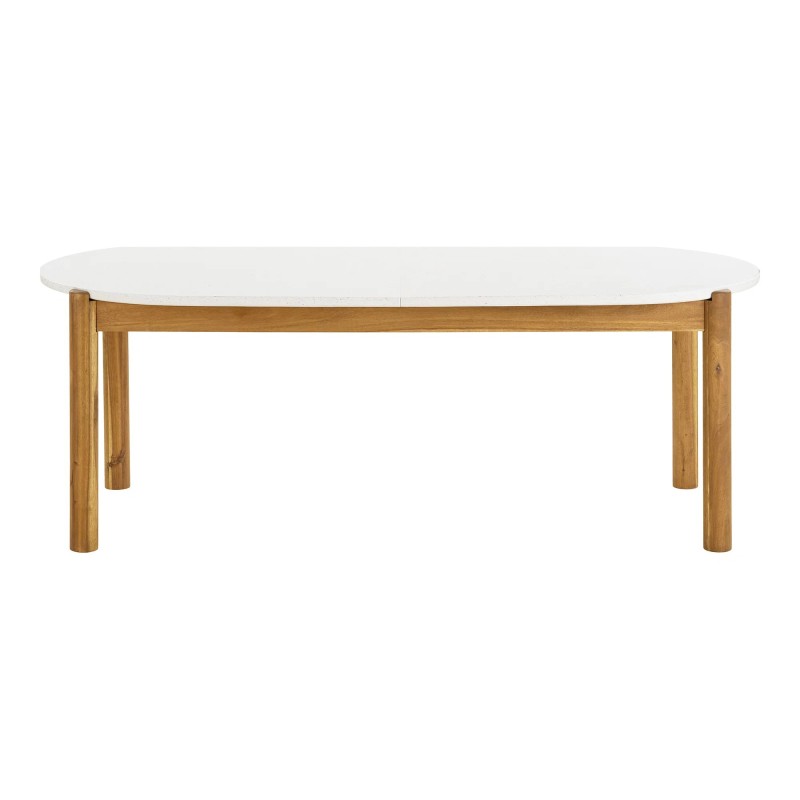 Table de jardin terrazzo et bois d'acacia TERRA