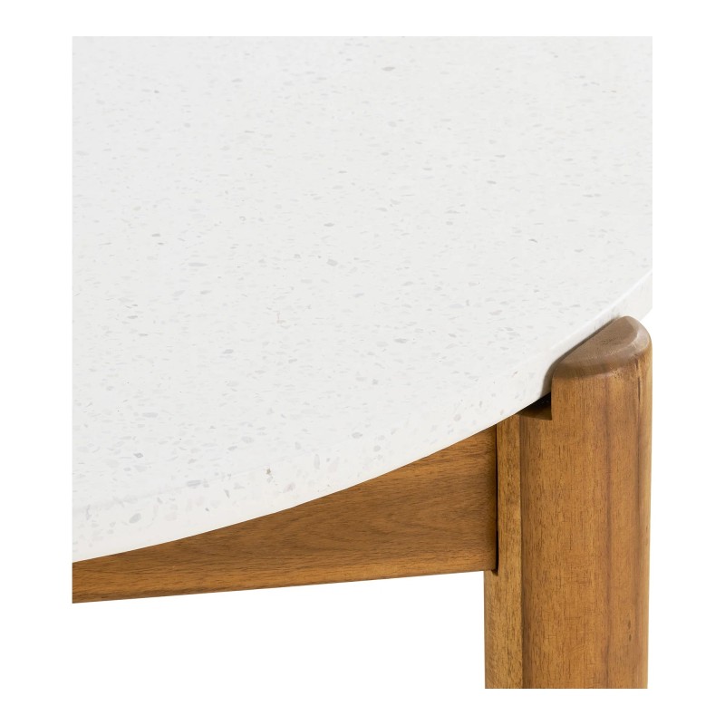 Table de jardin terrazzo et bois d'acacia TERRA
