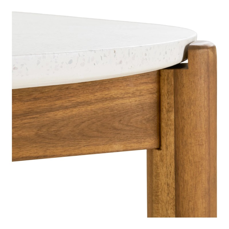 Table de jardin terrazzo et bois d'acacia TERRA
