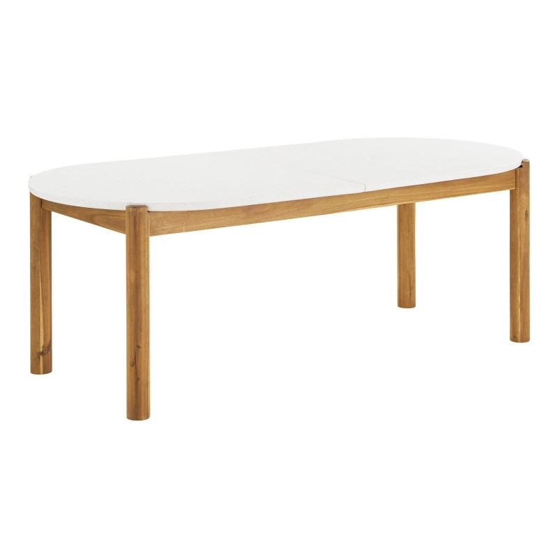 Table de jardin terrazzo et bois d'acacia TERRA