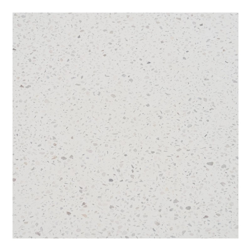 Table de jardin terrazzo et bois d'acacia ronde TERRA