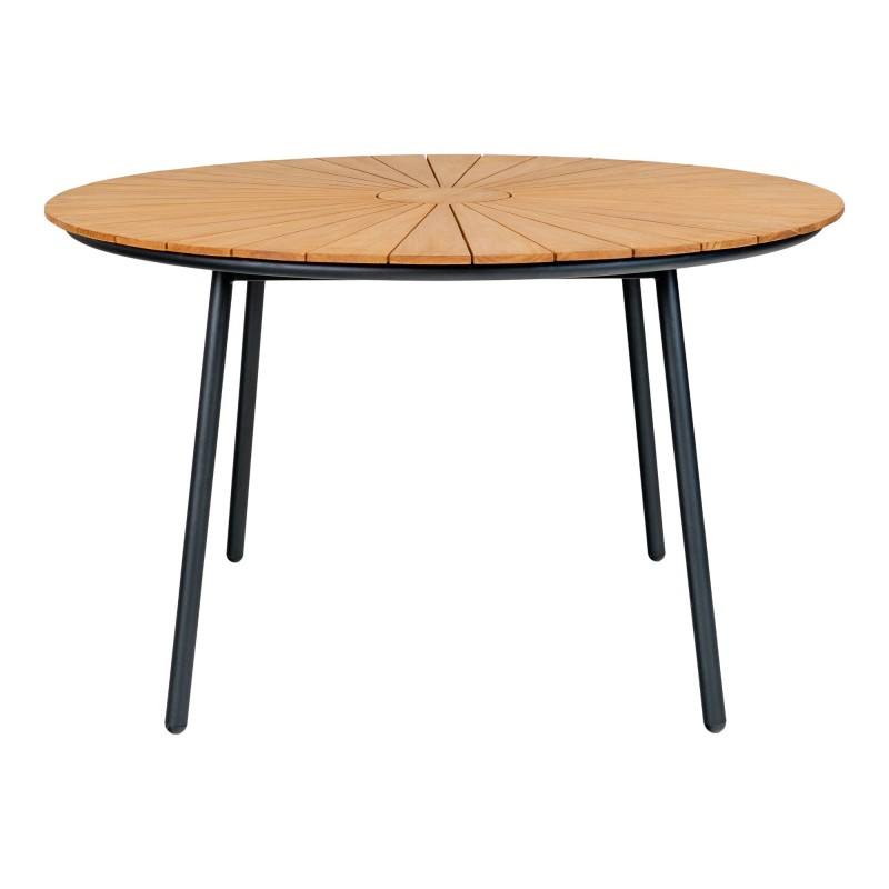 Table de jardin ronde teck SOLA