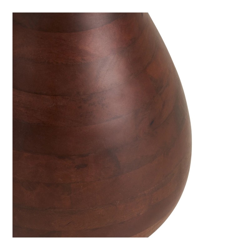 Set de tables basses marbre blanc & bois de manguier MARBELLA