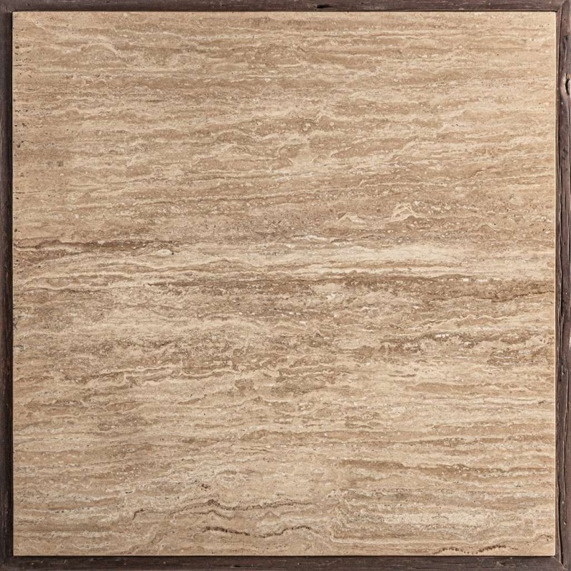 Table basse artisanale d'exception travertin LOUISE