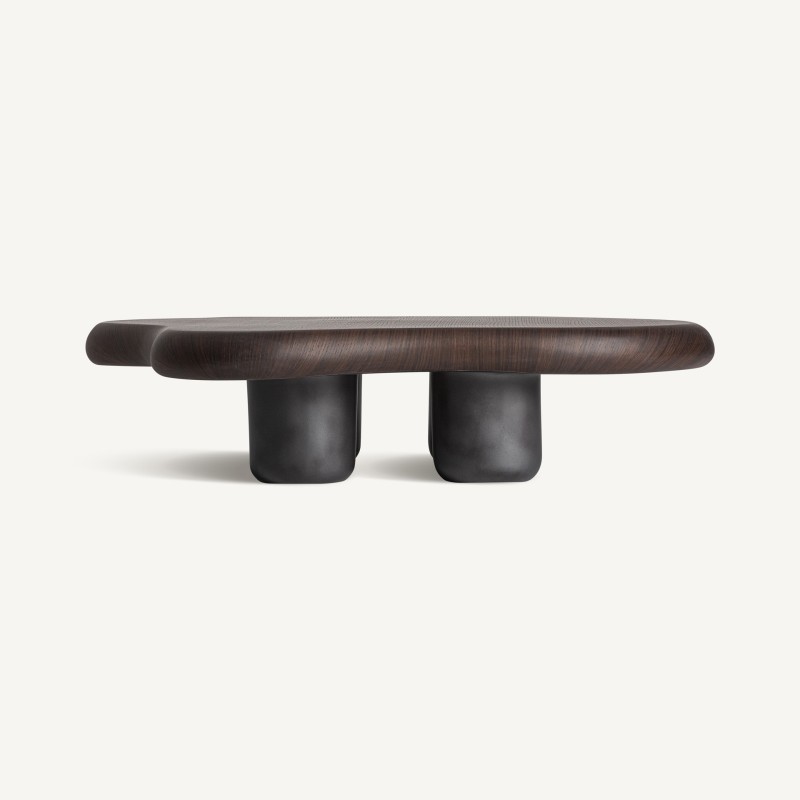 Table basse artisanale d'exception chêne EUGENIA