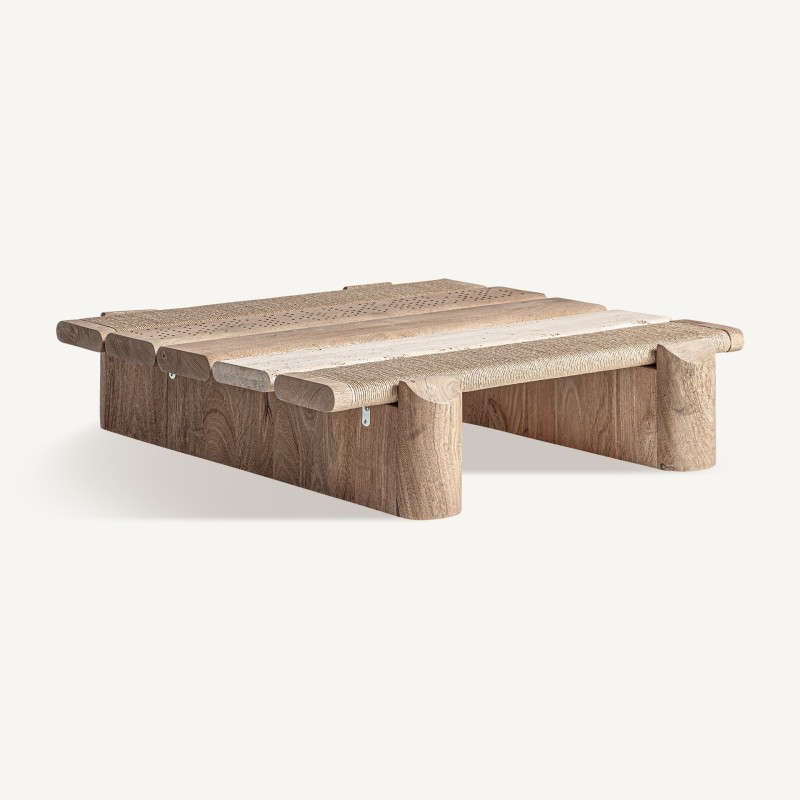 Table basse artisanale d'exception ZELIA