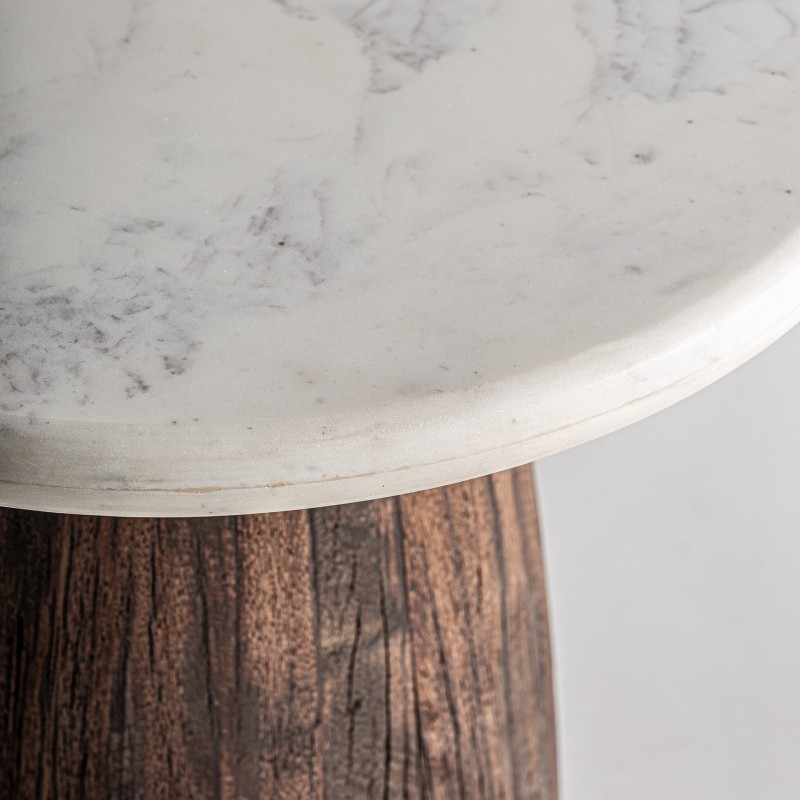 Table basse artisanale d'exception marbre LISON