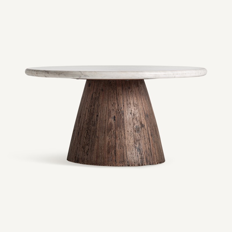 Table basse artisanale d'exception marbre LISON