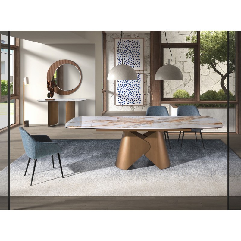 Table de repas extensible céramique SOLIA