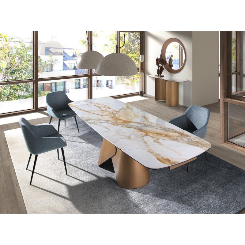 Table de repas extensible céramique SOLIA