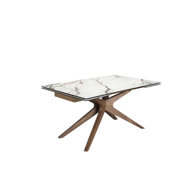 Table de repas extensible céramique LENA
