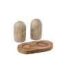 Set sel & poivre en marbre – Naturel/Beige