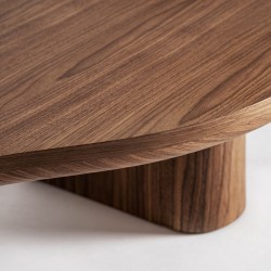 Table basse bois organique  OPALINE